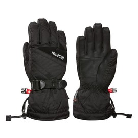 KOMBI - Original Waterguard Gloves - Junior Unisex Kids Winter Gloves - Insulated Waterproof Gloves with Heat Pack Pocket (Small, Black)