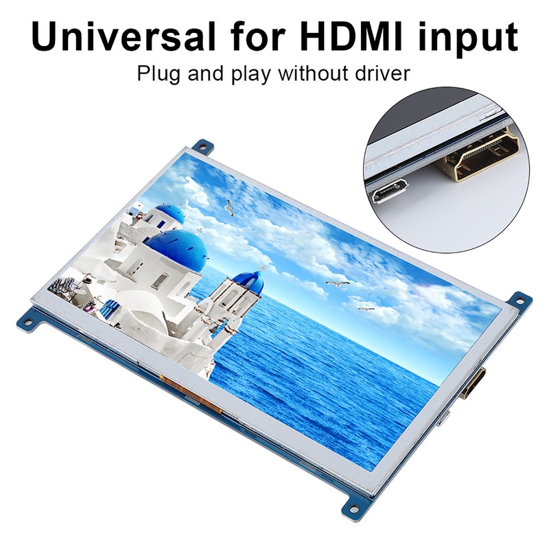 7-Inch Display 1024 x 600 HD TFT Screen for HDMI