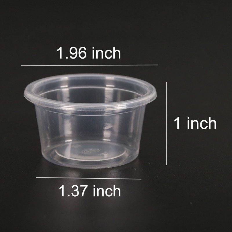 SLSON 100 Pack Gecko Food and Water Cups Gecko Ledge