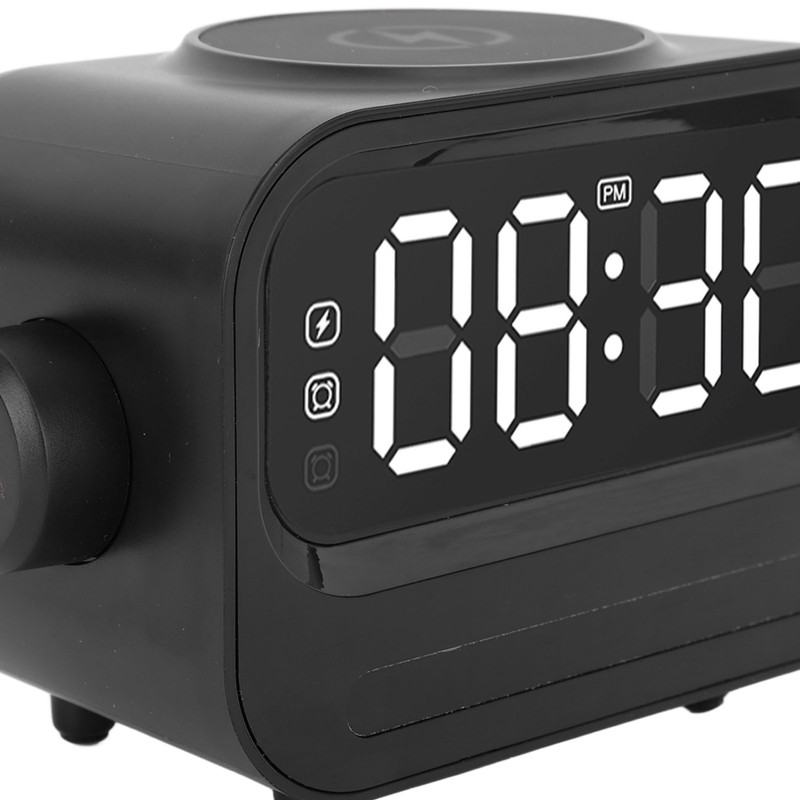 3 in 1 Digital Alarm Clock LED Display 15W 2