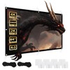 Maclean Portable Projection Screen - High-Quality Polyester Screen with 25