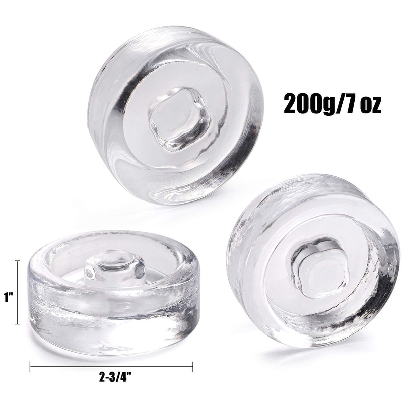 Yesland 9 Pack Fermentation Glass Weights with Easy Grip Handle,