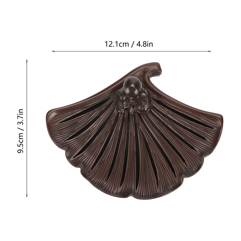 Ginkgo Leaf Incense Burner Antique Exquisite Zinc Alloy Incense Burner