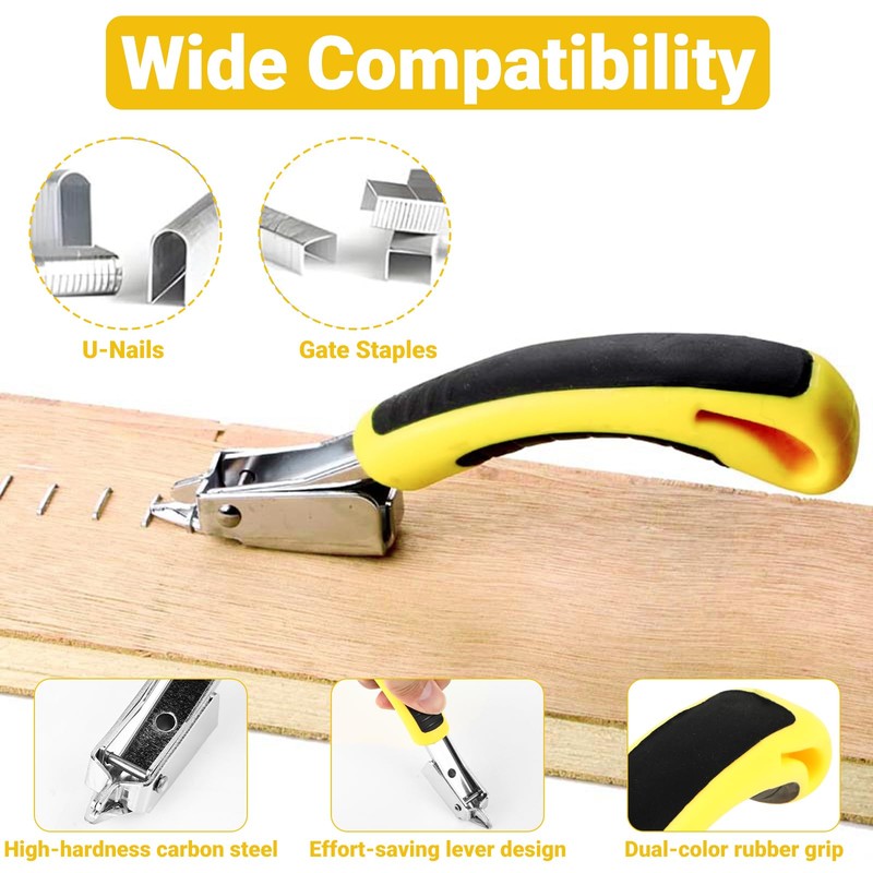 FHISKUNYU Set of 4 Staple Remover with Tack Puller Tool,