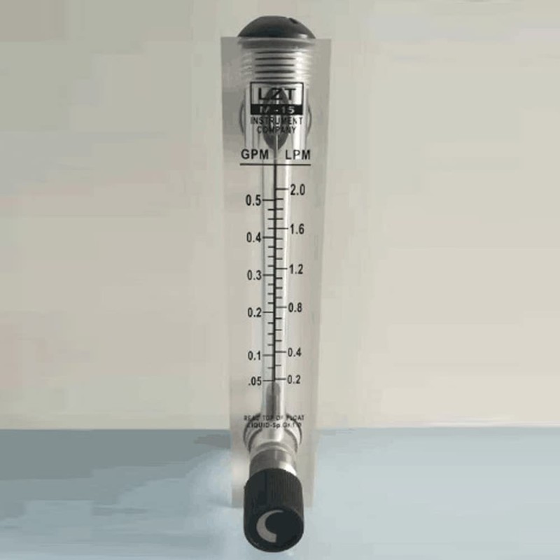 YXQ Water Liquid Flow Meter 0.05-0.5GPM 0.2-2LMP 1/2 Inch PT