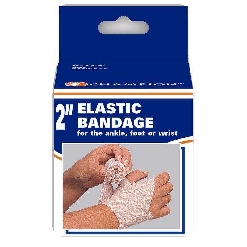 CHAMPION Reusable Elastic Bandage, Beige, Universal, 2 Inch Wide