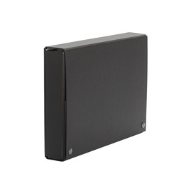 Taupe Project Folder with Closure of broche. Dimensions 350 x 245 x 50 mm Black