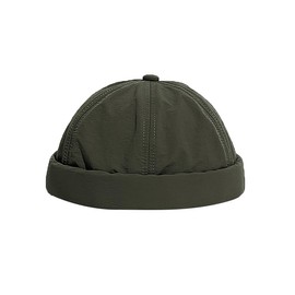YAMEE Docker Cap Men's Lightweight Quick-Drying Docker Hat Men's Waterproof Beanie Men Soft Sailor Hat Unisex Breathable Sailor Hat Men's Retro Harbour Hat (Cap Circumference: 56-58 cm), Army Green