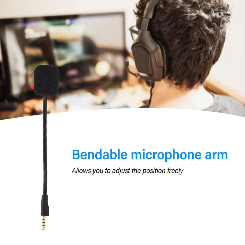 VBESTLIFE Microphone Replacement for Steelseries ArctisⅡ Gaming Headset 3.5mm Detachable