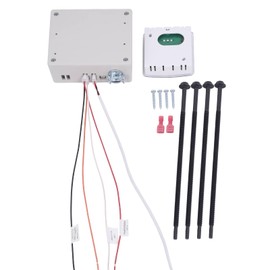 TOPAZ 3316230.000 RV Thermostat Kit Replacement for Dometic White CT Single Zone Thermostat with LCD Display, 12V DC Wall for Cool/Furnace Control Replaces 3316230.700