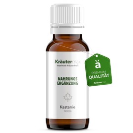 Kräutermax Chestnut Drops Aesculus Hippocastanum Extract of Horse Chestnut Flowers and Fruits Original Tincture 1 x 50 ml