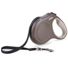 Fida Retractable Dog Leash, 16 ft Dog Walking Leash for Small and Medium Dogs up to 44lbs, 360° Tangle Free, Coffee/Brown