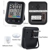 Geevon Digital Bathroom Clock, Waterproof Shower Timer with Large Touch