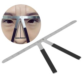 Eyebrow Ruler Three Point Positioning Permanent Ruler Adhesive Eyebrow Microblading Ruler Stencil Measure Tool