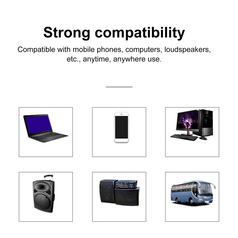 Wireless Microphone 2.4G USB Moving Coil Microphone Cordless Handheld Microphone