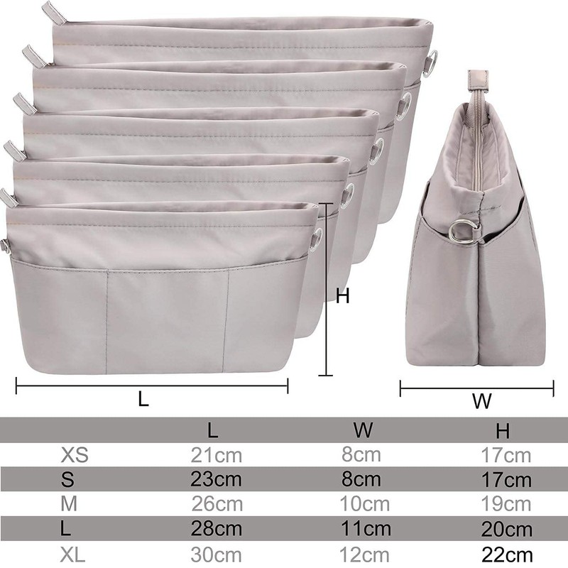 SHINGONE Bag-In Bag, Nylon, A5, Small, Horizontal Inner Bag, Women's,