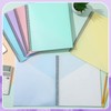 Qilery 6 Pcs 10 Pocket Pastel Folder Bulk Plastic Spiral