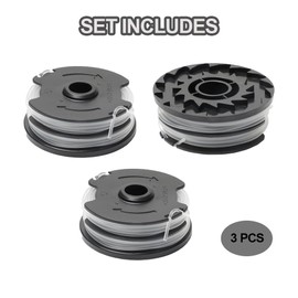 Grass trimmer spool, grass trimmer thread spool, compatible with Lidl Parkside 20-Li PRT 50 PRT 300 PRT 550, (3 replacement trimmer spools)
