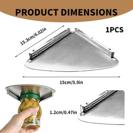 Glasöffner,Glasöffner Für Senioren,Glasöffner Schraubdeckelöffner,Unterschrank-Glasöffner Für Schwache Hände, Glasdeckel Und Flaschenöffner, Dosenöffner, Einhandglasöffner