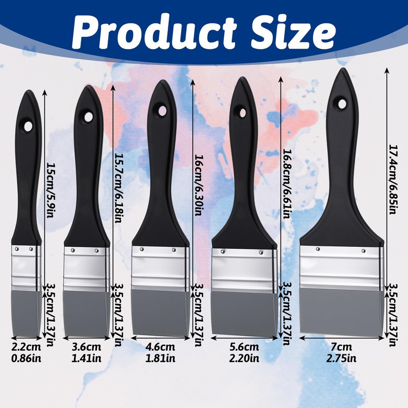 5 Pieces Silicone Paint Brush Set, Color Shaper Silicone Brushes