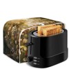 Lotusorchid Rooster Toaster 4 Slice Cover Dust for Kitchen, Daisy