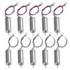 AEDIKO 10pcs 8520 Brushed Motors 8.5x20mm Motor 3-5V 0.15A 35000RPM-50000RPM