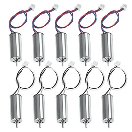 AEDIKO 10pcs 8520 Brushed Motors 8.5x20mm Motor 3-5V 0.15A 35000RPM-50000RPM 8520 Motor Hollow Cup Drone Motor Mini DC Motors