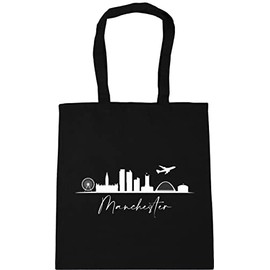 Hippowarehouse Manchester Tote Shopping Gym Beach Bag 42cm x38cm, 10 litres