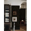 Yasinet Black and Gold Peel and Stick Wallpaper Black Geometric