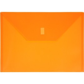 Lion Design-R-Line Poly Envelope, 9 3/8 x 13 Inches, Transparent Orange, Pack of 6 (22080-OR-6P)
