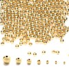 TMMATE 2mm-570pcs 18K Gold Filled Round Ball Beads for Jewelry