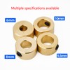 6/8/9/9.5/10mm Brass Depth Stop Collar Twist Drill Bit Shaft Woodworking