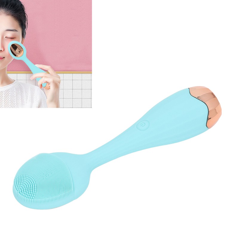 Facial Cleansing Brush Multifunctional Portable Electric Silicone Face Scrubber for