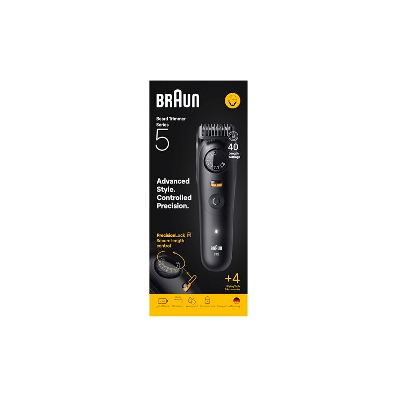 Braun BT5520 Series 5 Beard Trimmer + 4 Accessories 40