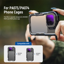 NEEWER Lens Filter Kit (5 Pack), Black Pro Mist Diffusion 1/4/ND8/ND16/ND32/ND64 Quick Release HD Optical Glass Only Compatible with 16 Pro (PA073) & 16 Pro Max (PA074) Cage