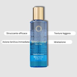 Mineralium - Struccante Occhi e Labbra per Tutti i Tipi di Pelle - Rimuove il Trucco Waterproof, Idrata e Ammorbidisce - Arricchito con Hamamelis, Aloe Vera e Vitamina E - Senza Parabeni - 150ml