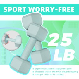 ZTTENLLY Dumbbell Hand Weight Sets 5/10/15/20/25/36lbs - 5 Colors Options - Exercise & Fitness Free Weights for Women & Men Home Gym Equipment Workouts Strength Training