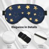 Sleep Eye Mask Doodle Yellow Stars Sleep Mask for Women
