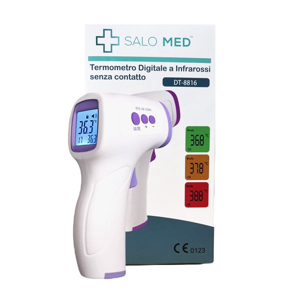 SALO MED - Non-contact Digital Infrared Thermometer - DT-8816 - CE0123 Certificate