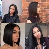 Jorla Peluca Cabello Lacia Negra Bob Mujer Fibra Natural Moderna
