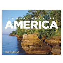 Landscapes of America 2025 Hanging Wall Calendar - 19" x 11" (Open) 2025 Monthly Appointment Planner and Organizer. Beautiful scenery and landscapes from all across North America.