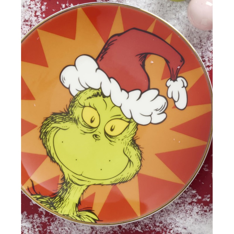 Lenox Merry Grinchmas Tidbit Platos, juego de 4, 4 unidades,