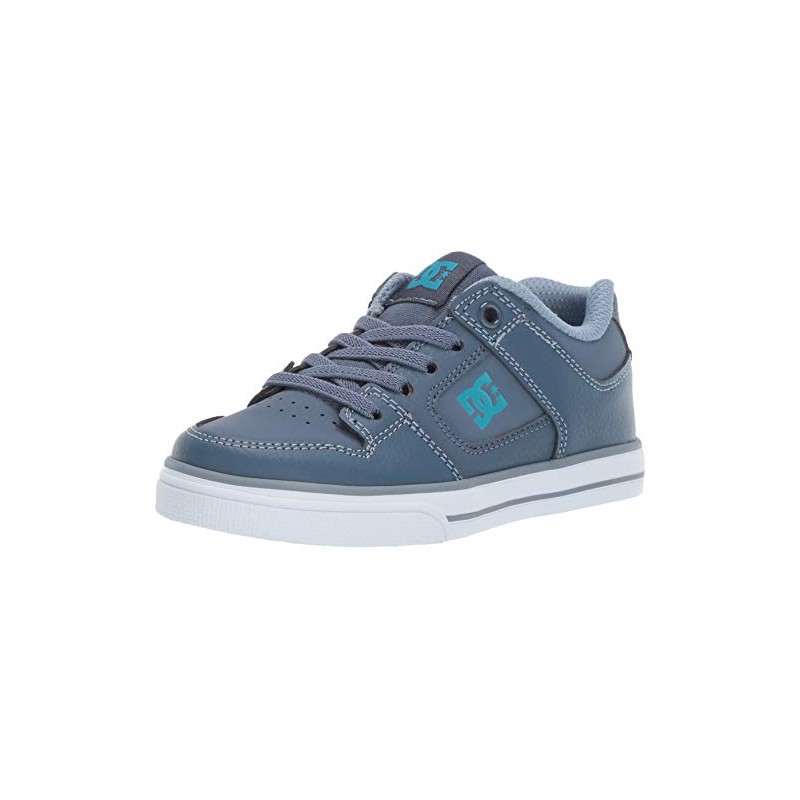 DC - Unisex-Child Pure Elastic Shoes, 10 Junior UK, Blue/Blue/Blue