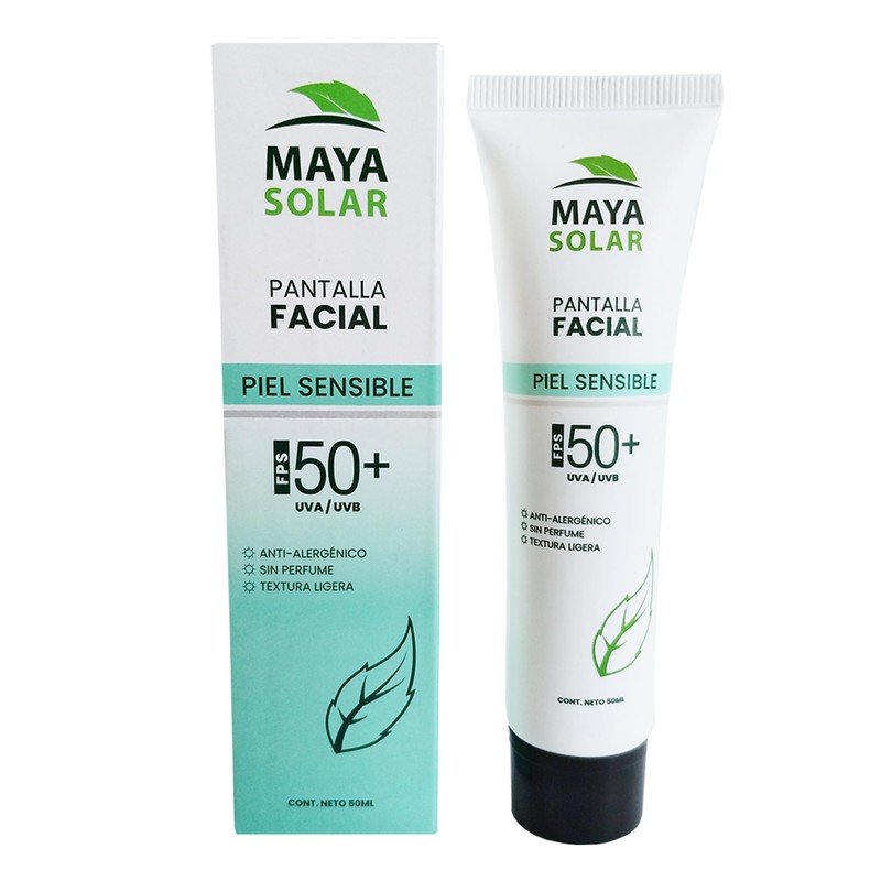 MAYA SOLAR Protector Solar Facial Fps 50+, 50ml (Piel Sensible