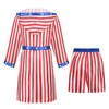 TOONRAIN Boxing Costume for Men Star Print Red Blue Holiday