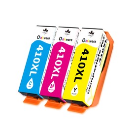 OINKWERE Remanufactured Ink cartridges Replacement for Epson 410XL 410 XL Ink Cartridges Compatible for Expression XP-830 XP-640 XP-630 XP-635 XP-530 XP-7100 Printer Ink (3-Pack,C/M/Y)
