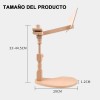 Porta Bastidor Madera Barnizado, Soporte Bastidor, Bordado