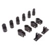 new Nylon Fittings Hardware Set 7/8" Black - 12 PCS