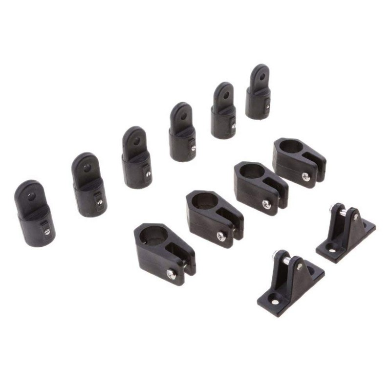 new Nylon Fittings Hardware Set 7/8" Black - 12 PCS