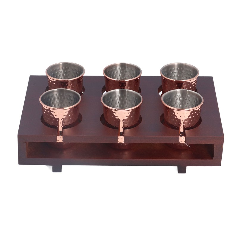 6pcs 100ml Copper Plated Moscow Mule Mug Stainless Steel Cocktail